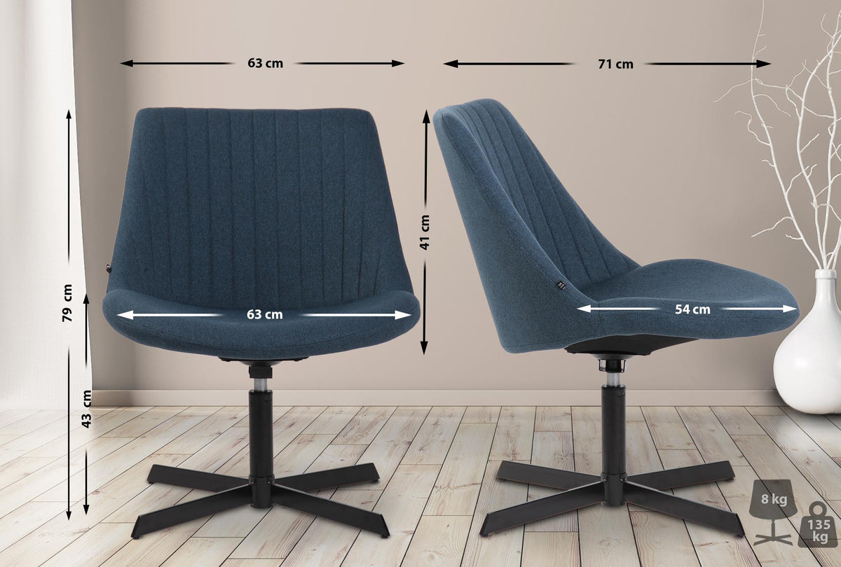 Lounger Granby blauw blau