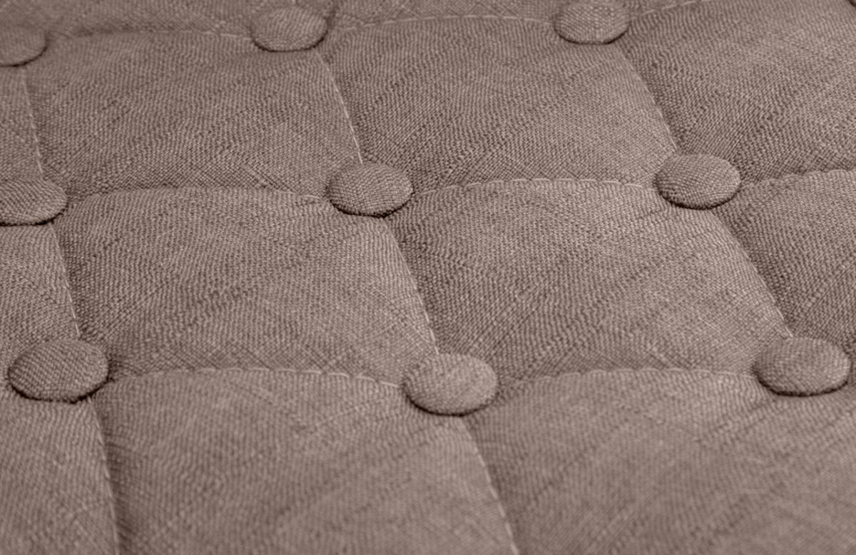 Barkruk Dublin Stof taupe,chroom taupe