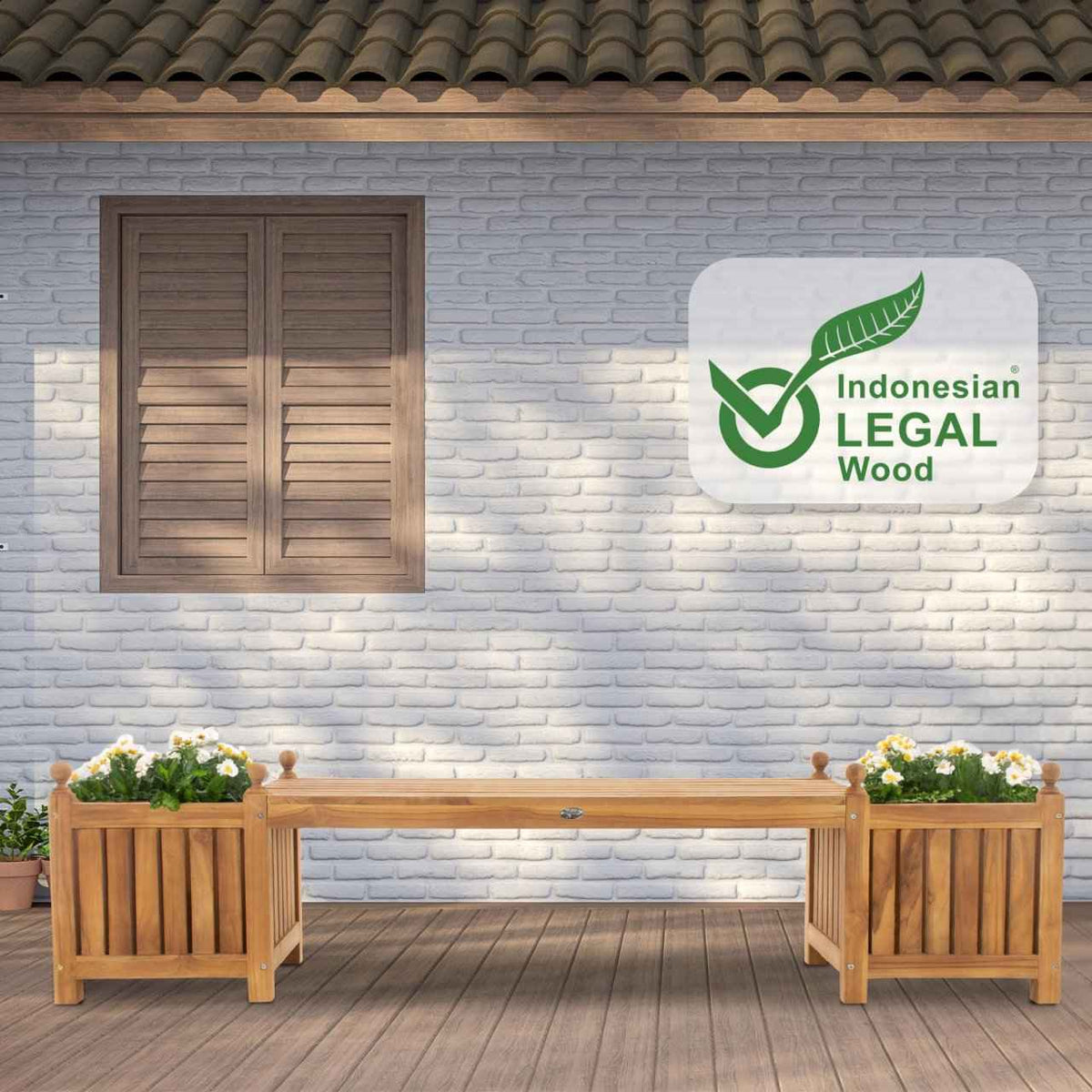 Teak bank Boston teak teak