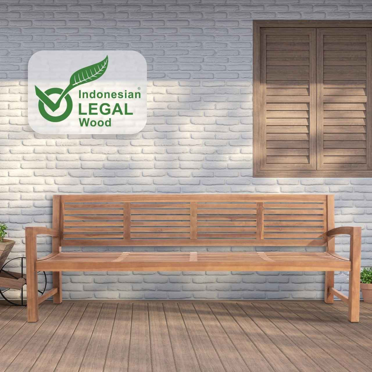 Teakbank Halden teak,240 cm teak