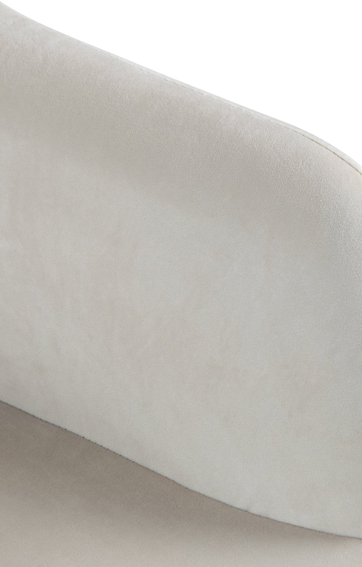 Barkruk Natoma fluweel creme,Metaal mat zwart creme