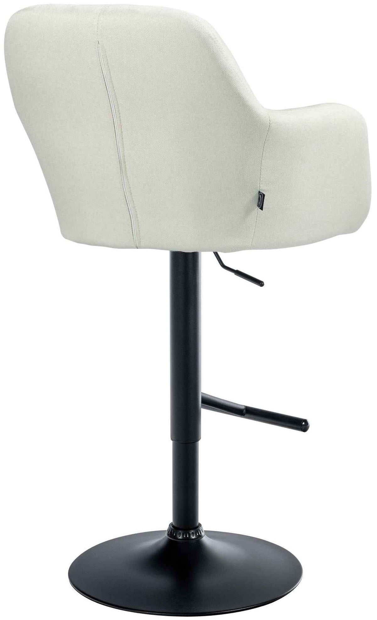 Barkruk Natoma Stof creme,Metaal mat zwart creme
