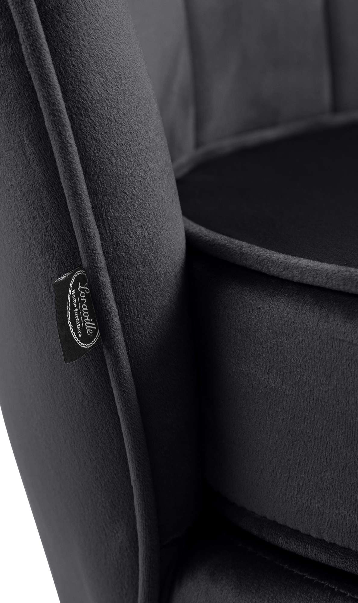 Fauteuil Rosita Fluweel zwart schwarz