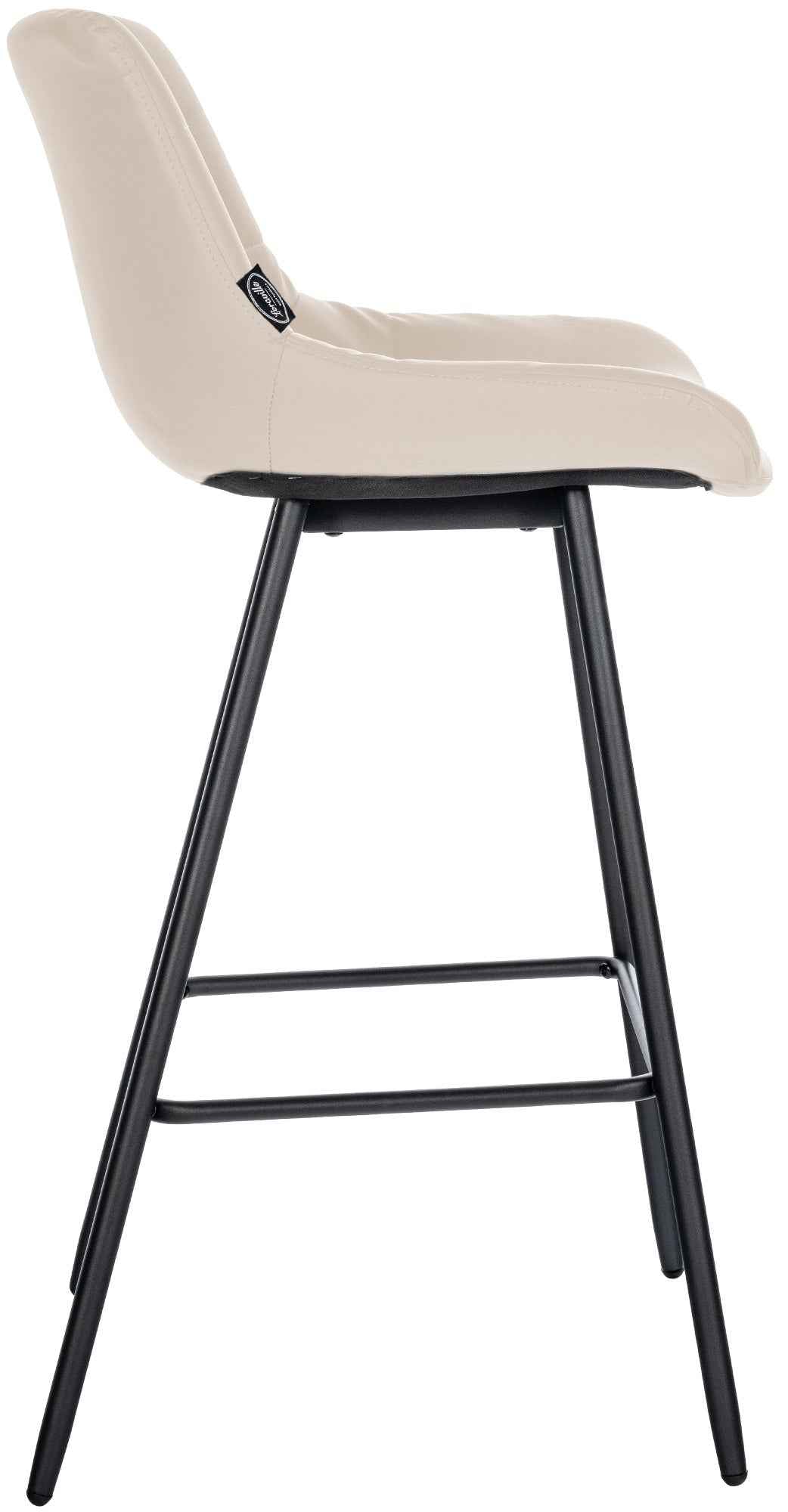 Barkruk Weston creme,Kunstleer creme