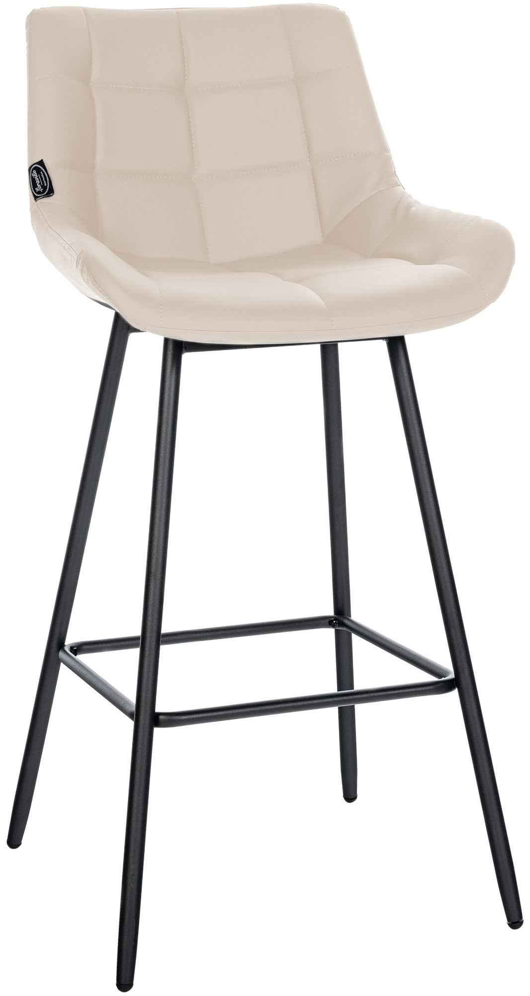 Barkruk Weston creme,Kunstleer creme