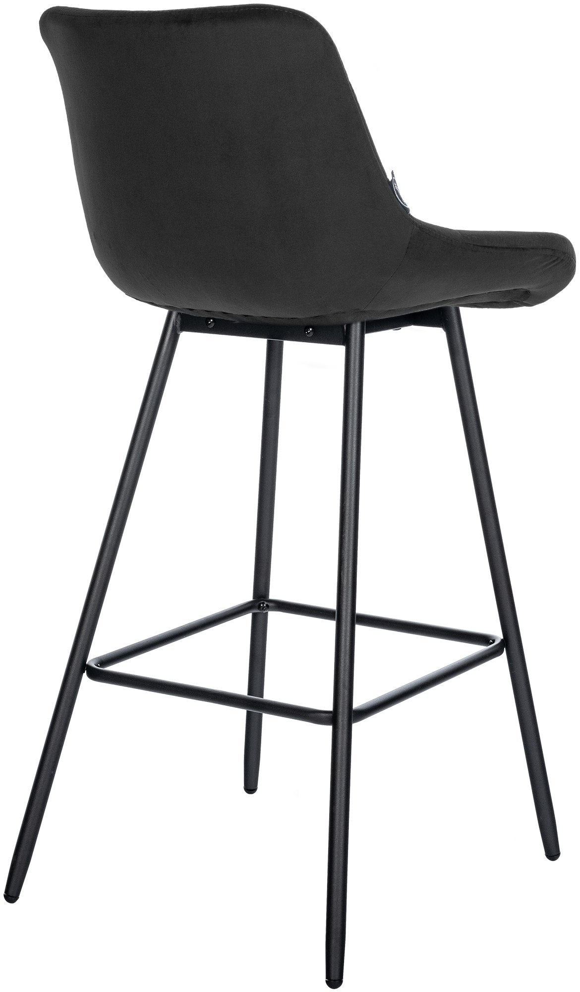 Barkruk Weston zwart,Fluweel schwarz