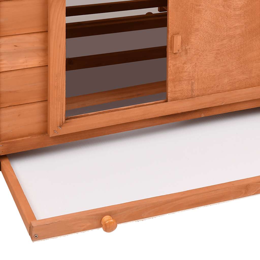 vidaXL Kippenhok 150x96x110 cm massief vurenhout grijs en wit - Aashly