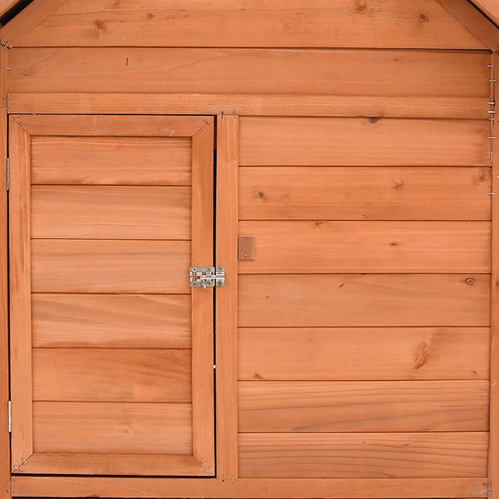 vidaXL Kippenhok 150x96x110 cm massief vurenhout grijs en wit - Aashly