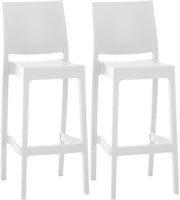 Set van 2 barkrukken Maya wit weiß