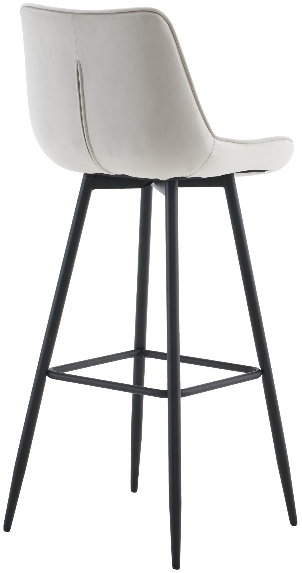 Barkruk Dartford grijs,Fluweel grau