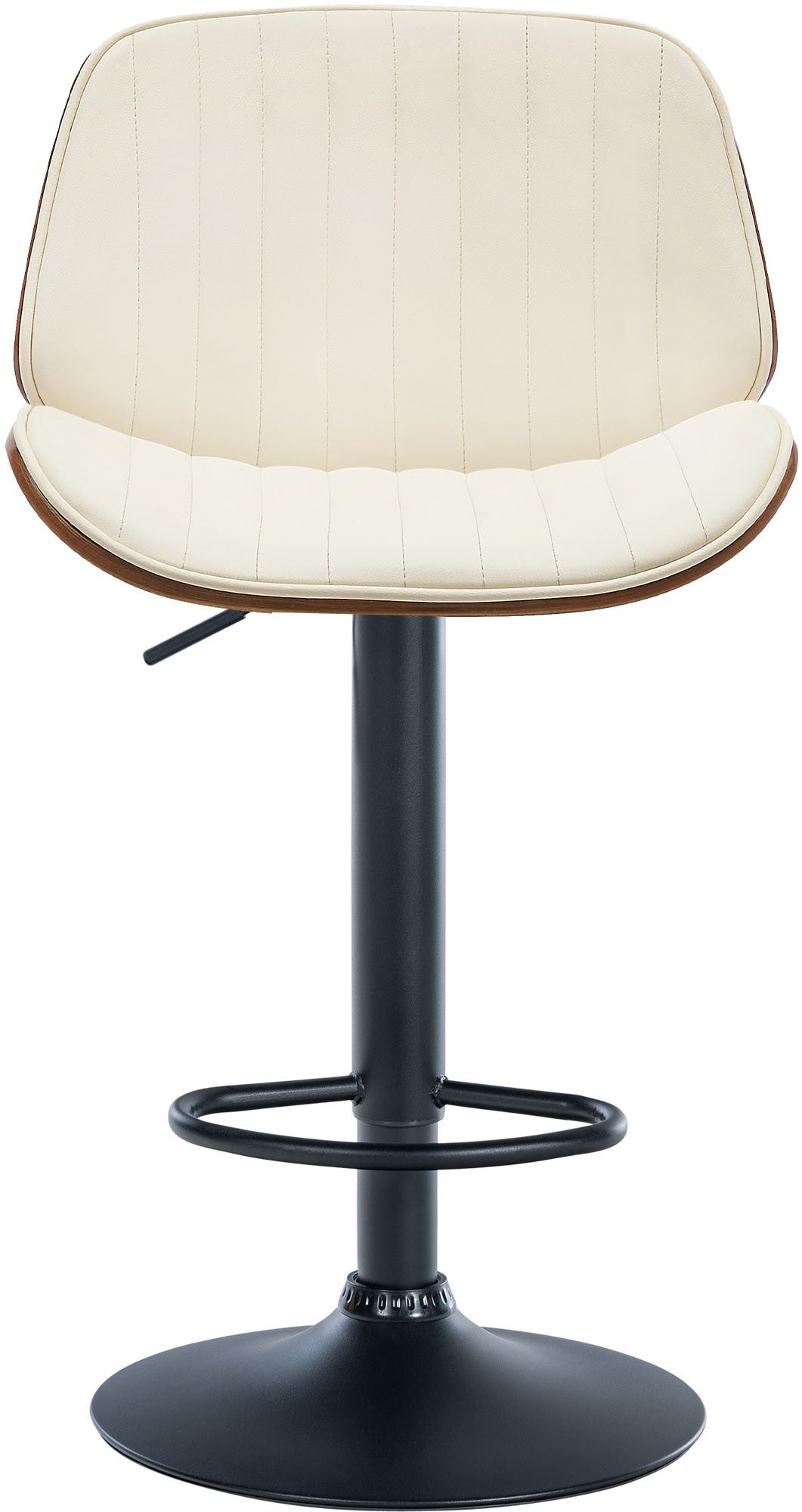 Set van 2 barkrukken Nova kunstleer walnoot/creme walnuss/creme