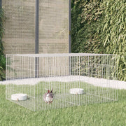 vidaXL Konijnenkooi 78x54x54 cm gegalvaniseerd ijzer - Aashly