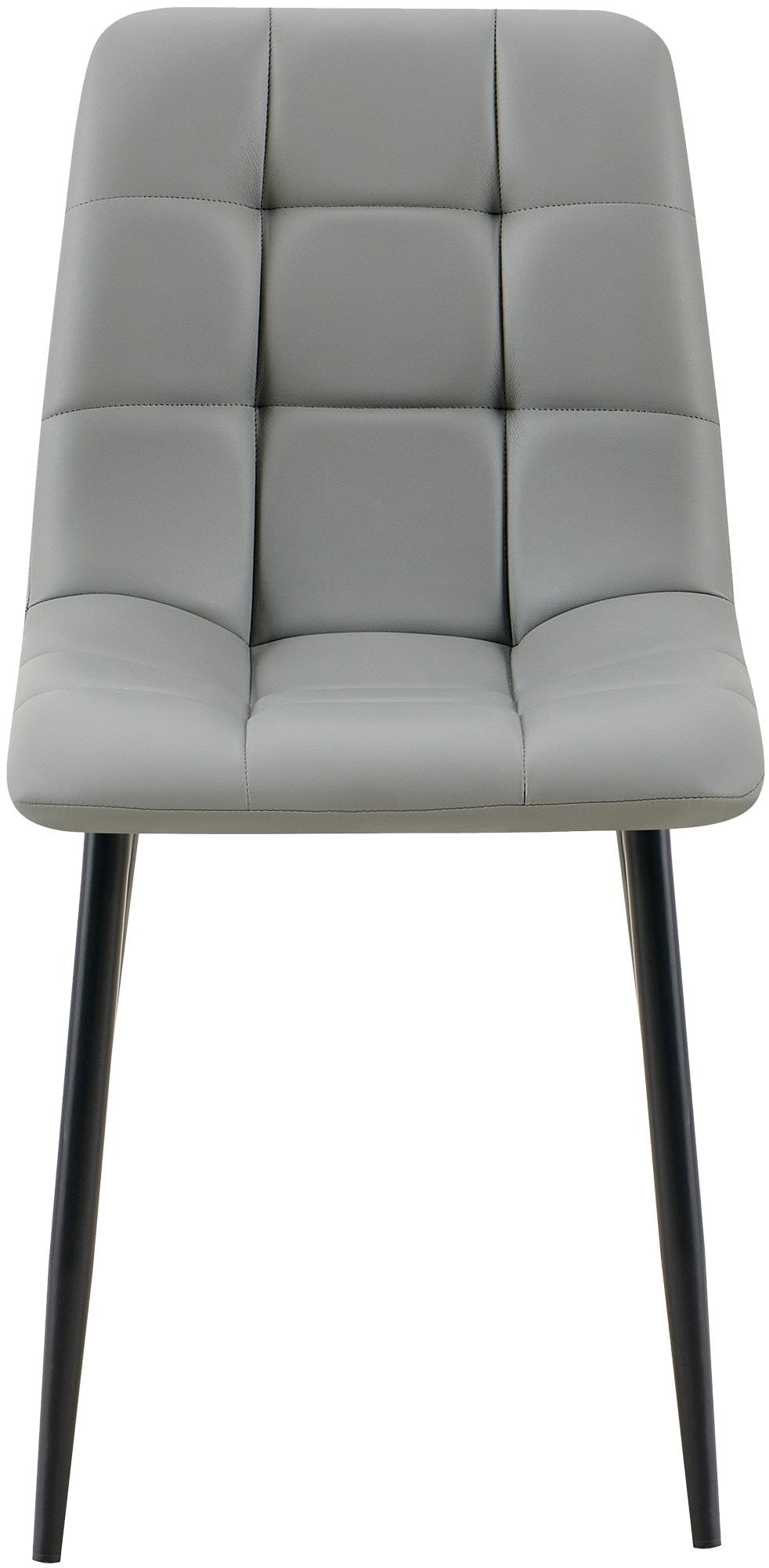Set van 4 eetkamerstoelen Antibes kunstleer licht grijs hellgrau