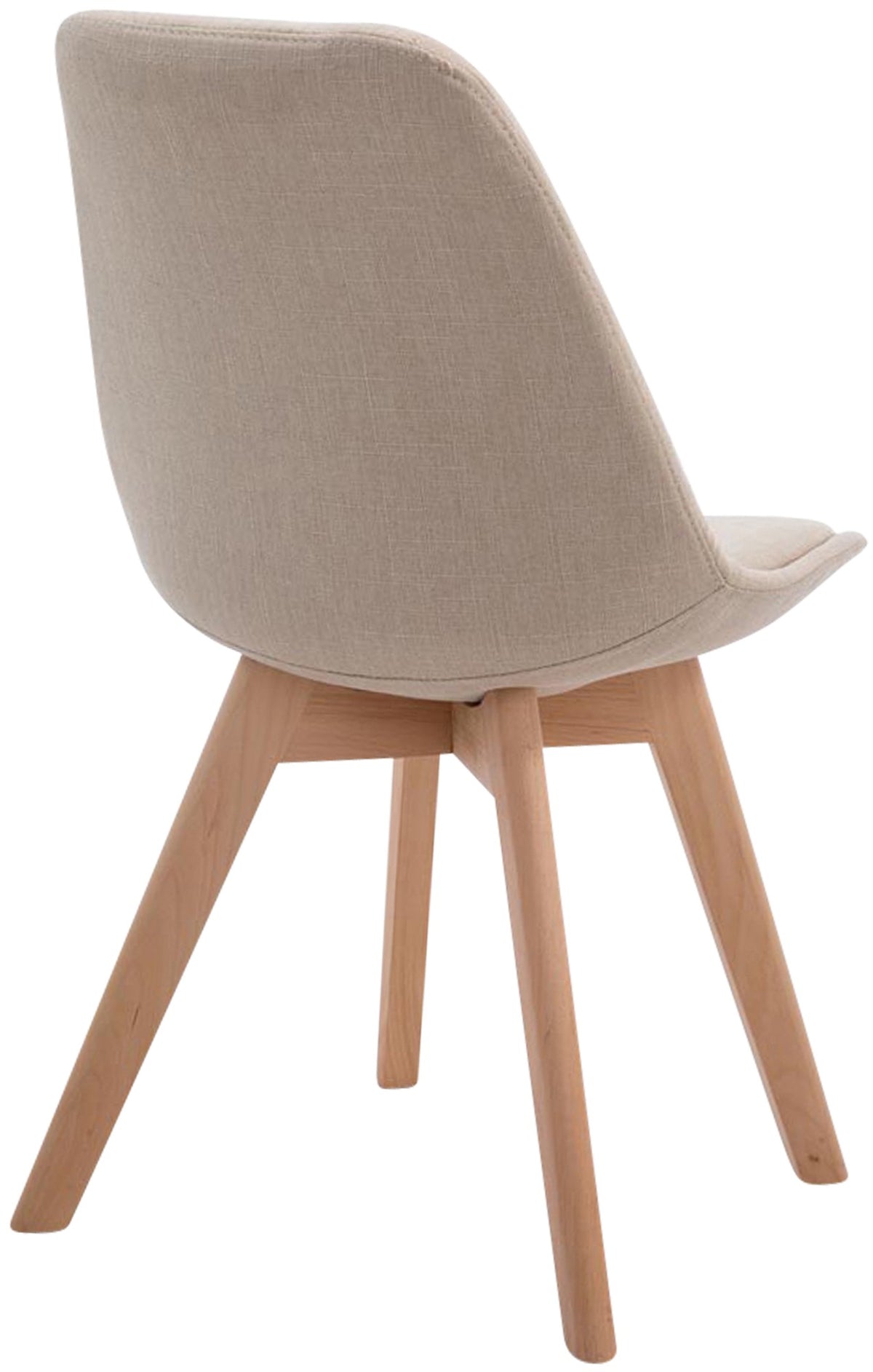 Bezoekersstoel Borneo V2 Stof creme,natura creme