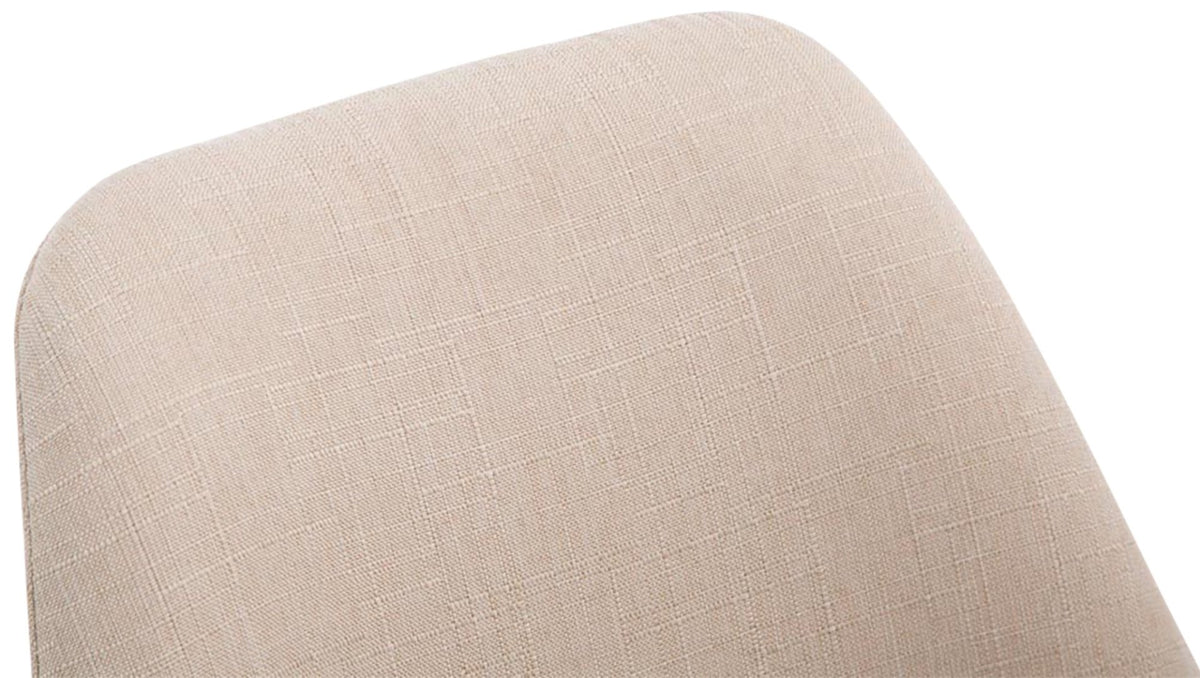 Bezoekersstoel Borneo V2 Stof creme,natura creme