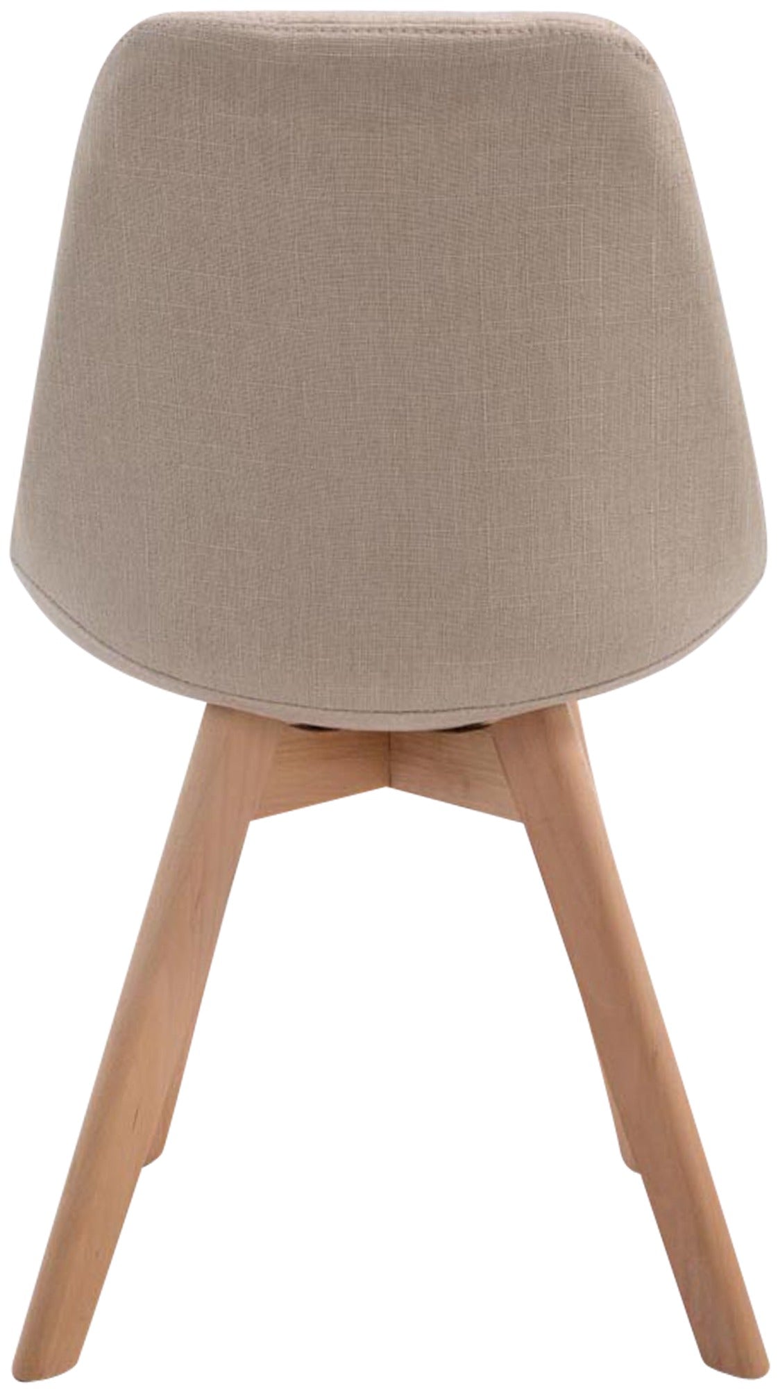 Bezoekersstoel Borneo V2 Stof creme,natura creme