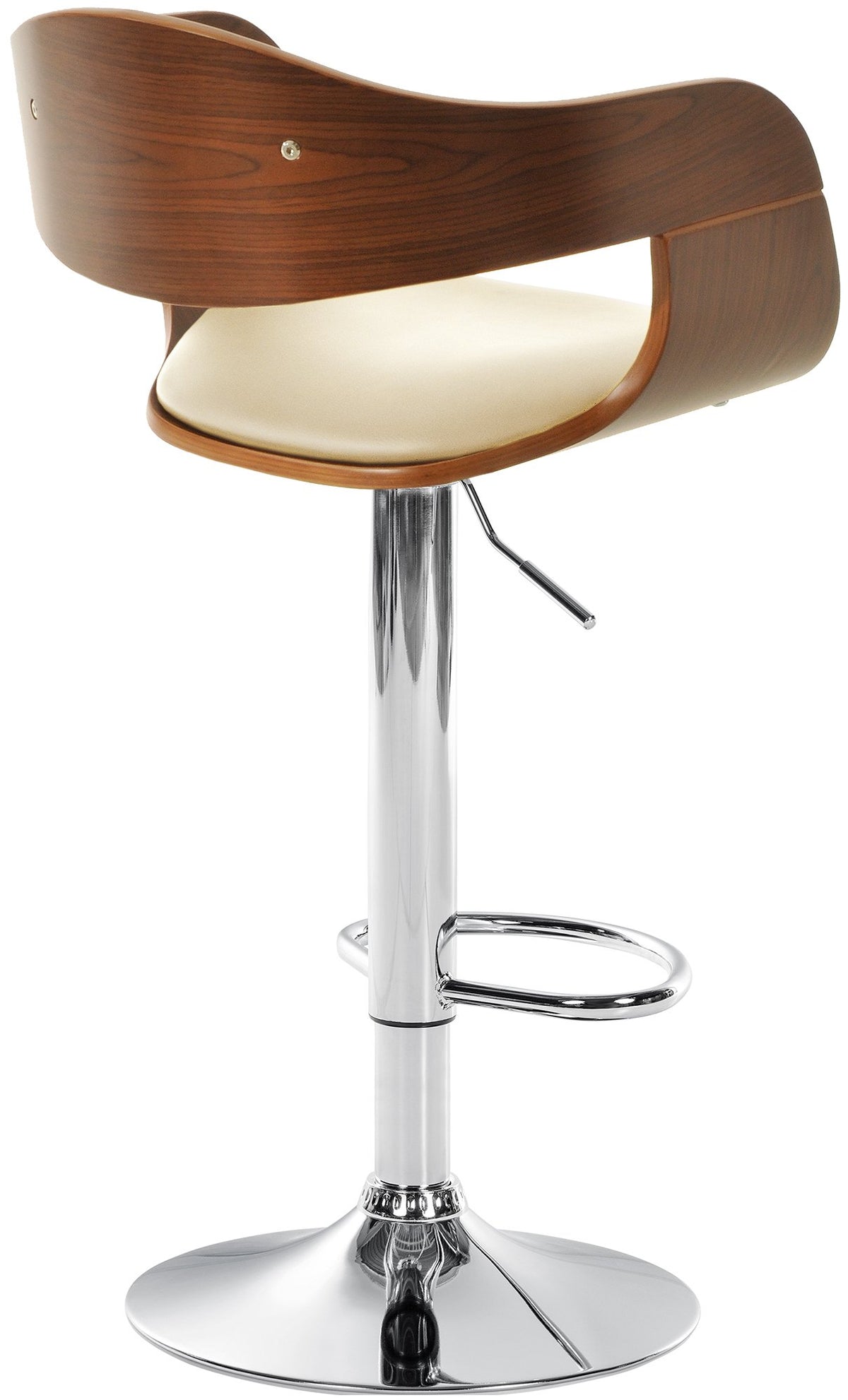 Barkruk Kingston Kunstleer walnoot/creme walnuss/creme