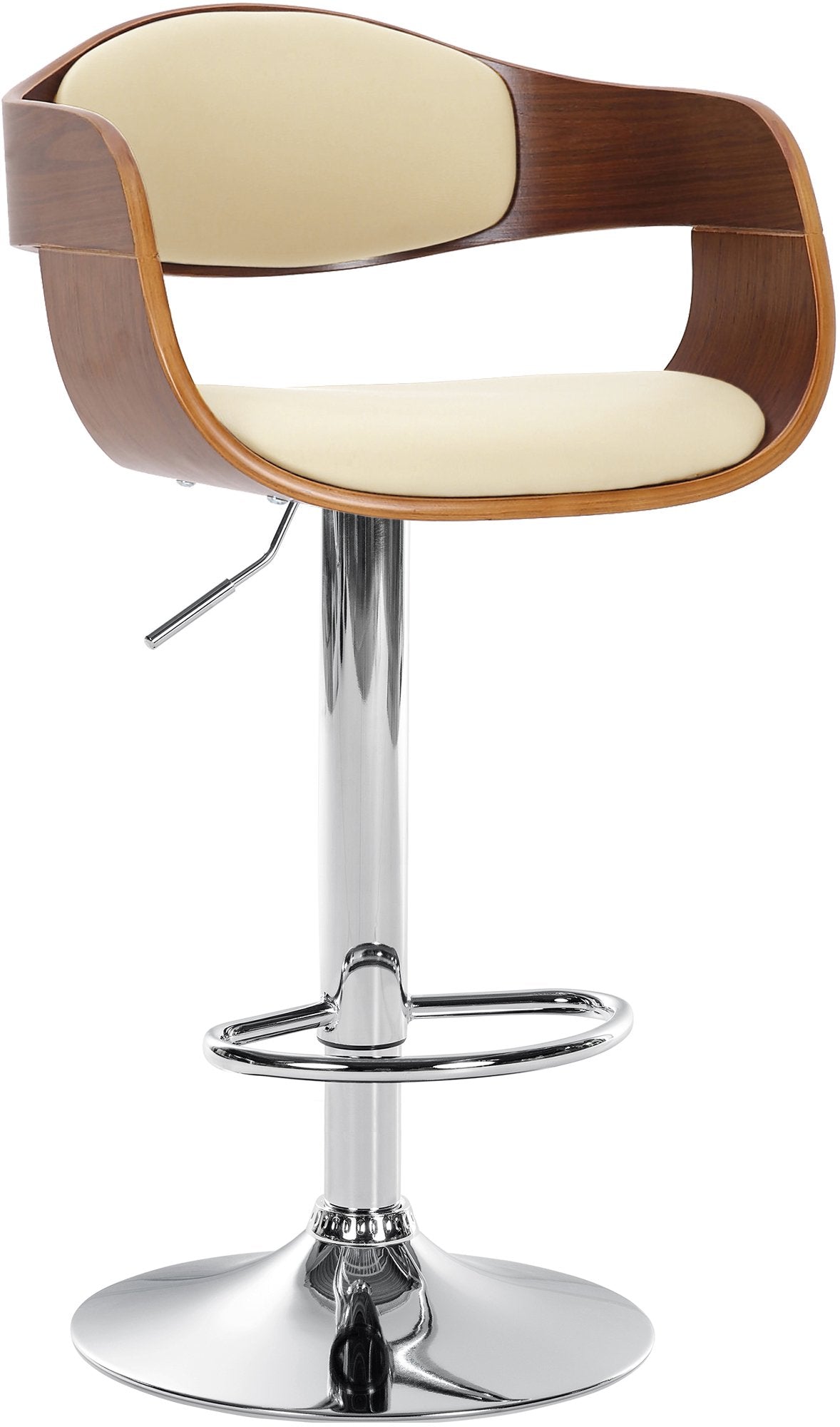 Barkruk Kingston Kunstleer walnoot/creme walnuss/creme