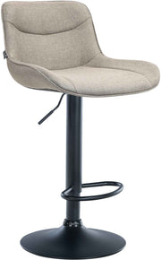 Barkruk Vonore Stof taupe,zwart taupe