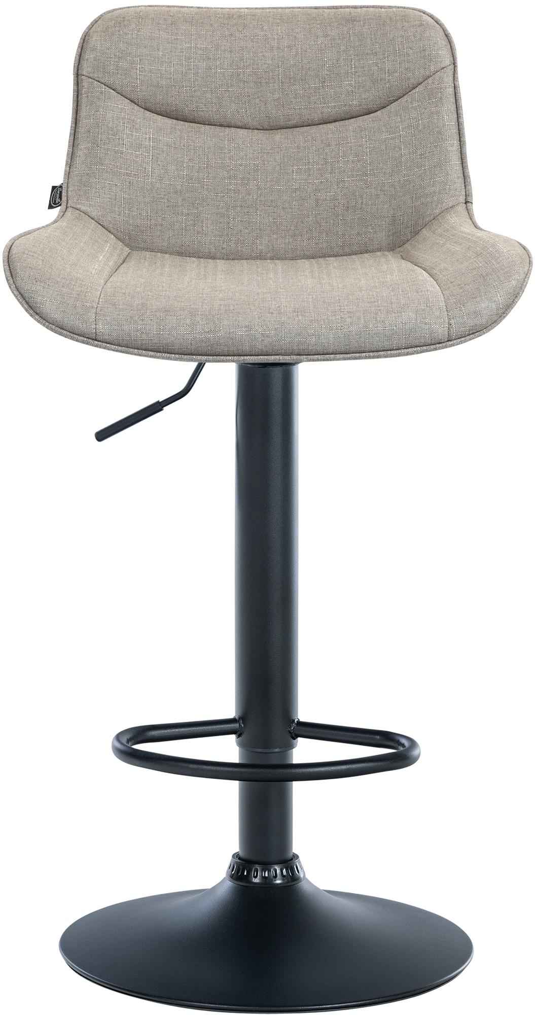 Barkruk Vonore Stof taupe,zwart taupe