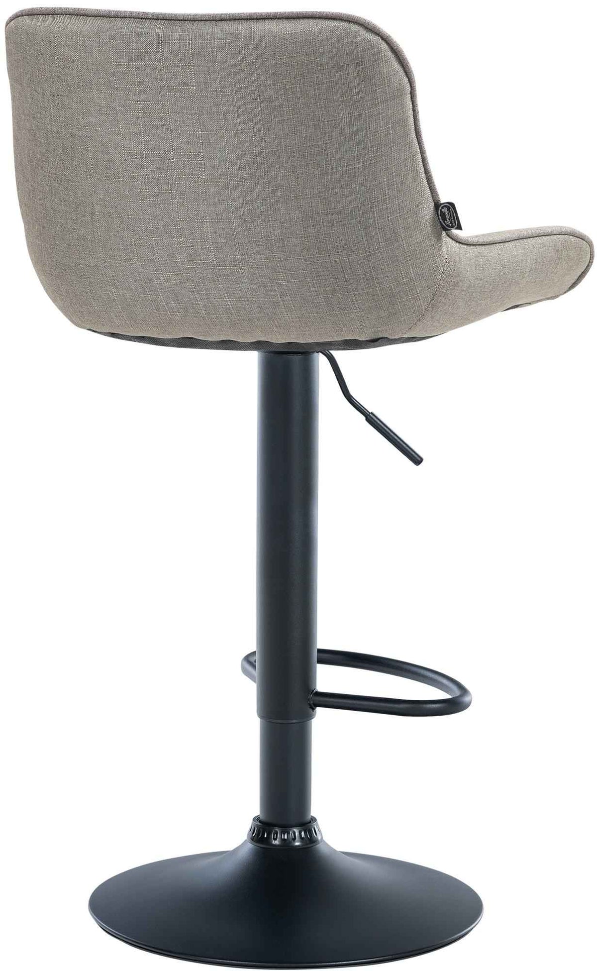 Barkruk Vonore Stof taupe,zwart taupe