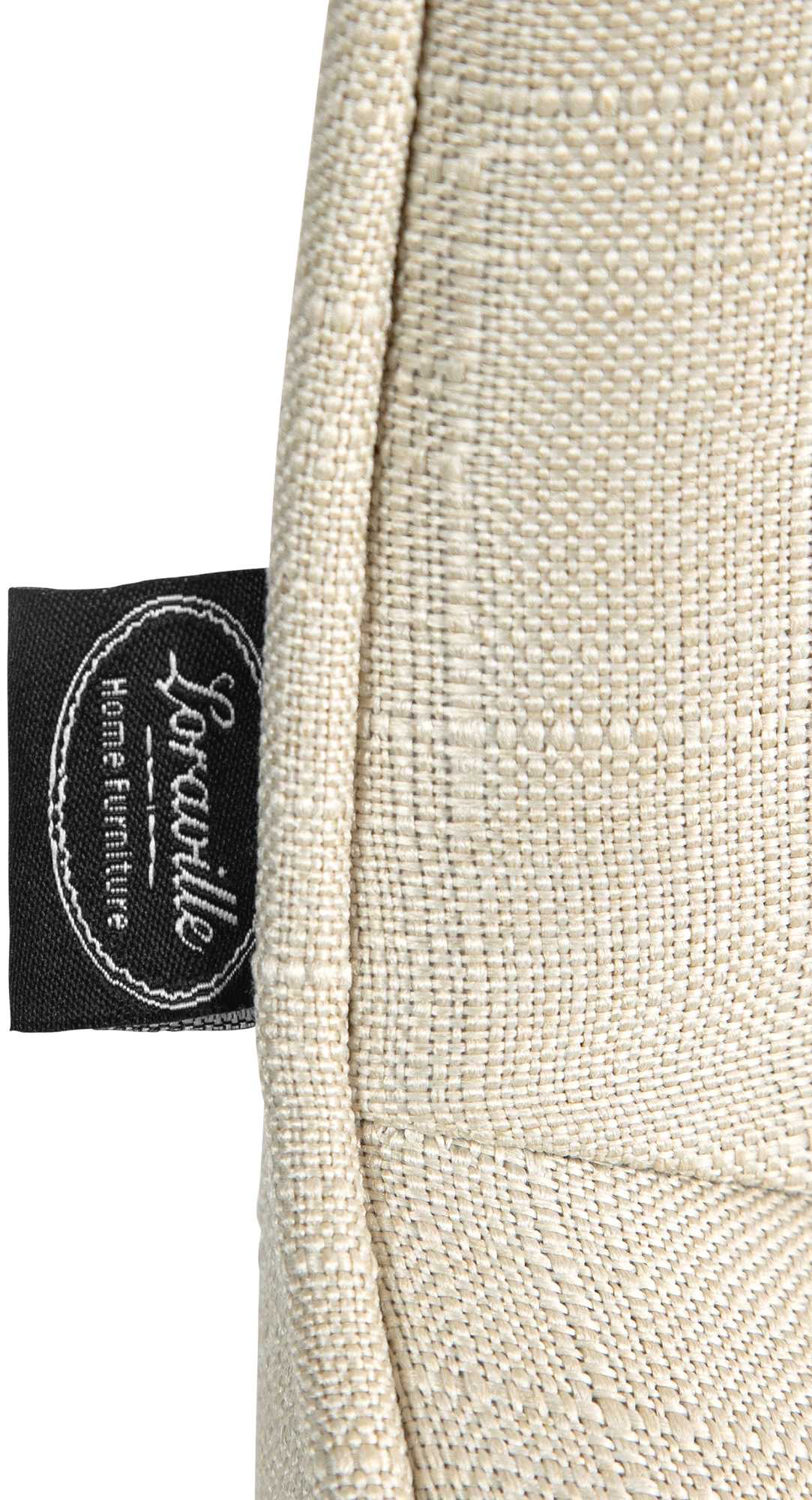 Barkruk Vonore Stof creme,zwart creme