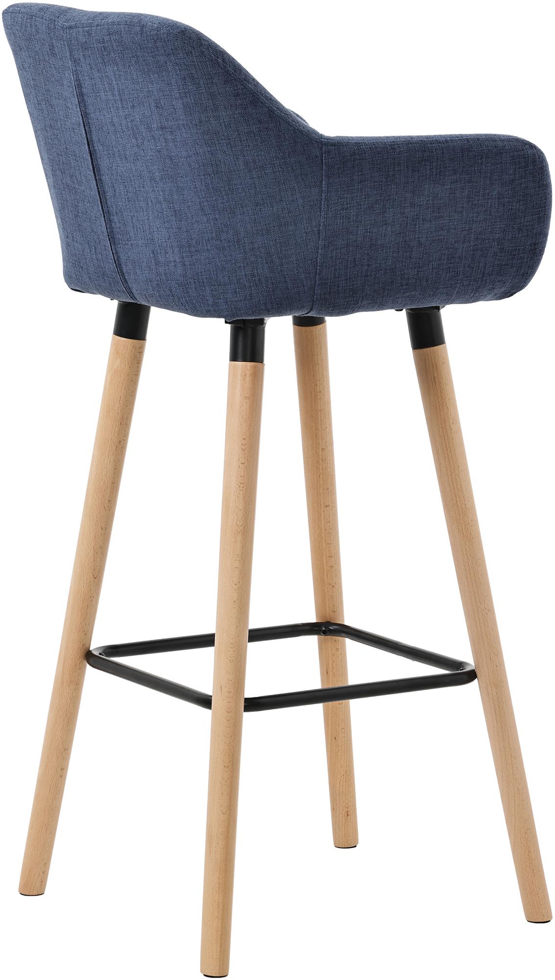 Barkruk Grant Stof donkerblauw dunkelblau