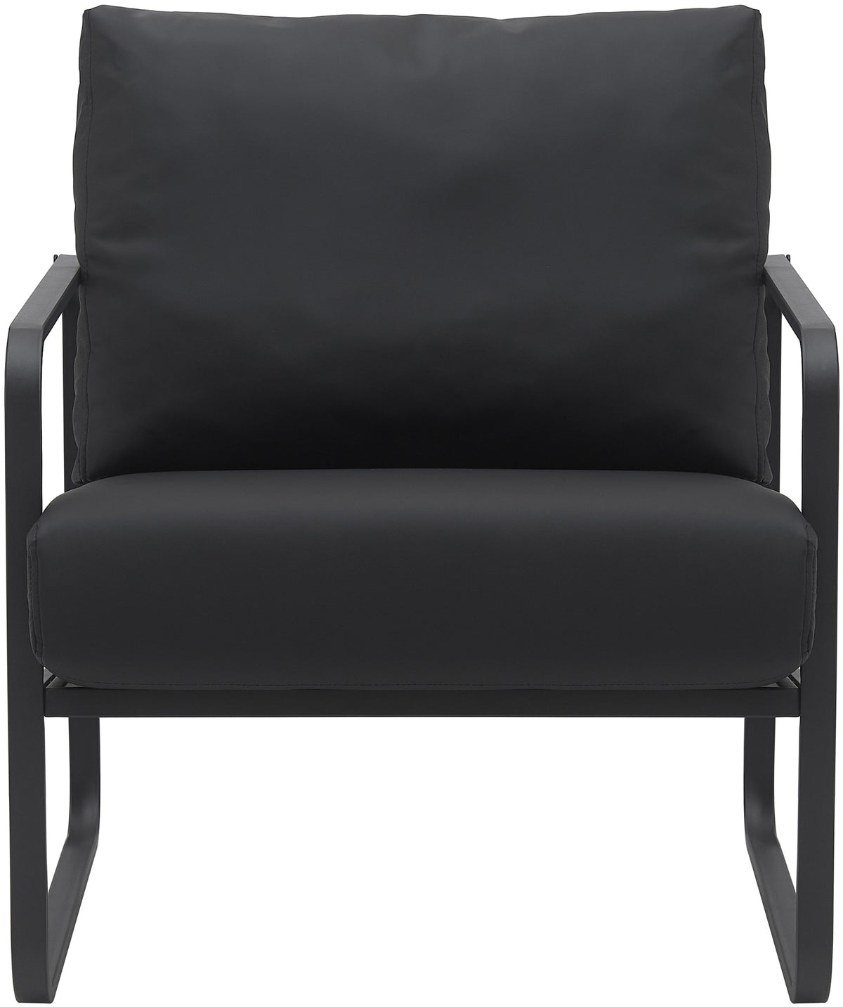 Fauteuil Manea zwart,Kunstleer schwarz