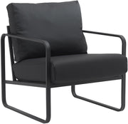 Fauteuil Manea zwart,Kunstleer schwarz