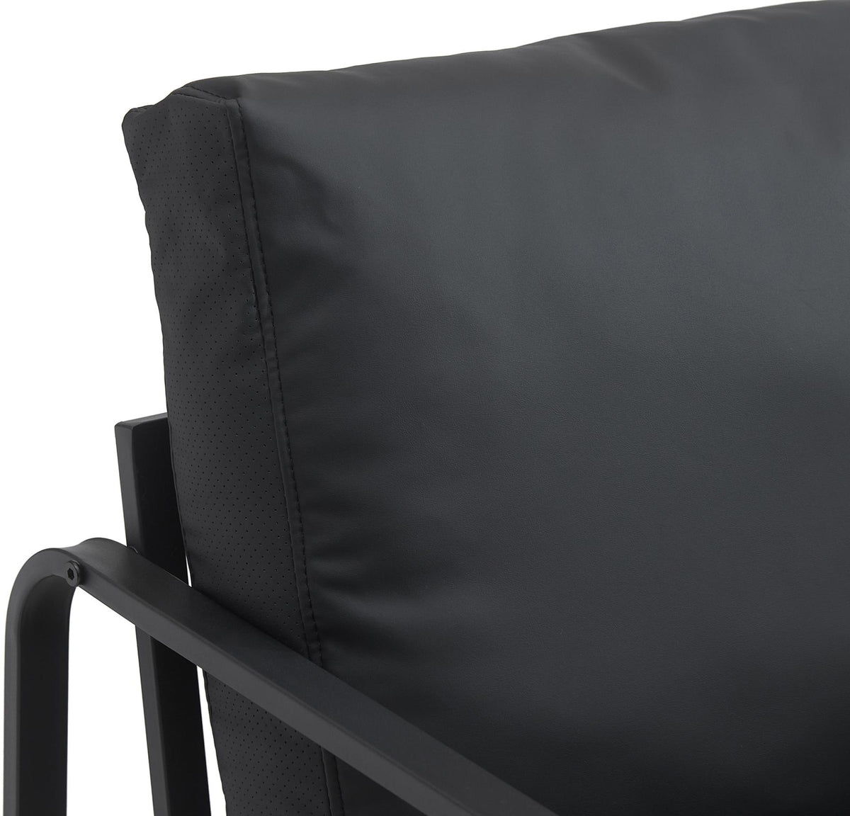 Fauteuil Manea zwart,Kunstleer schwarz