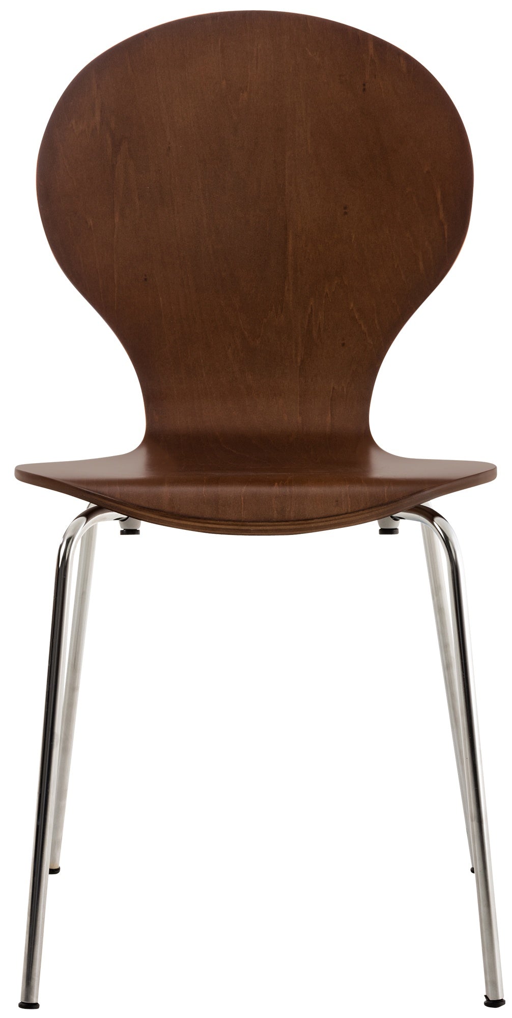 Set van 2 stapelstoelen Diego bruin braun