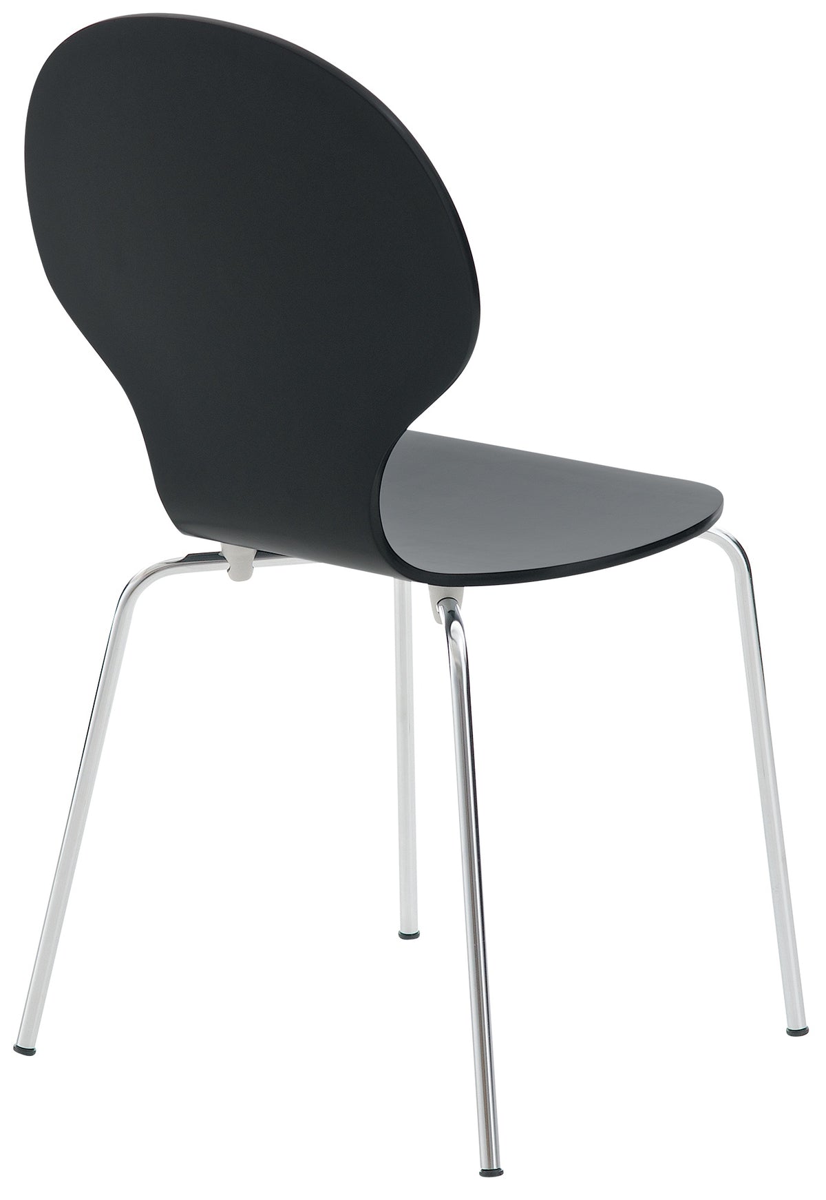 Set van 2 stapelstoelen Diego zwart schwarz