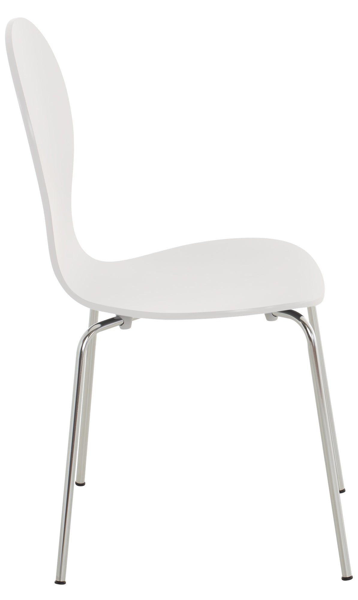 Set van 4 stapelstoelen Diego wit weiß