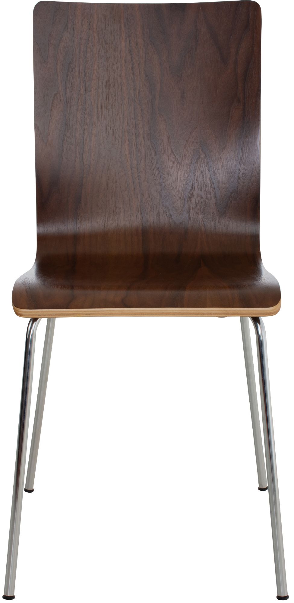 Set van 4 Pepe bezoekersstoelen walnoot walnuss