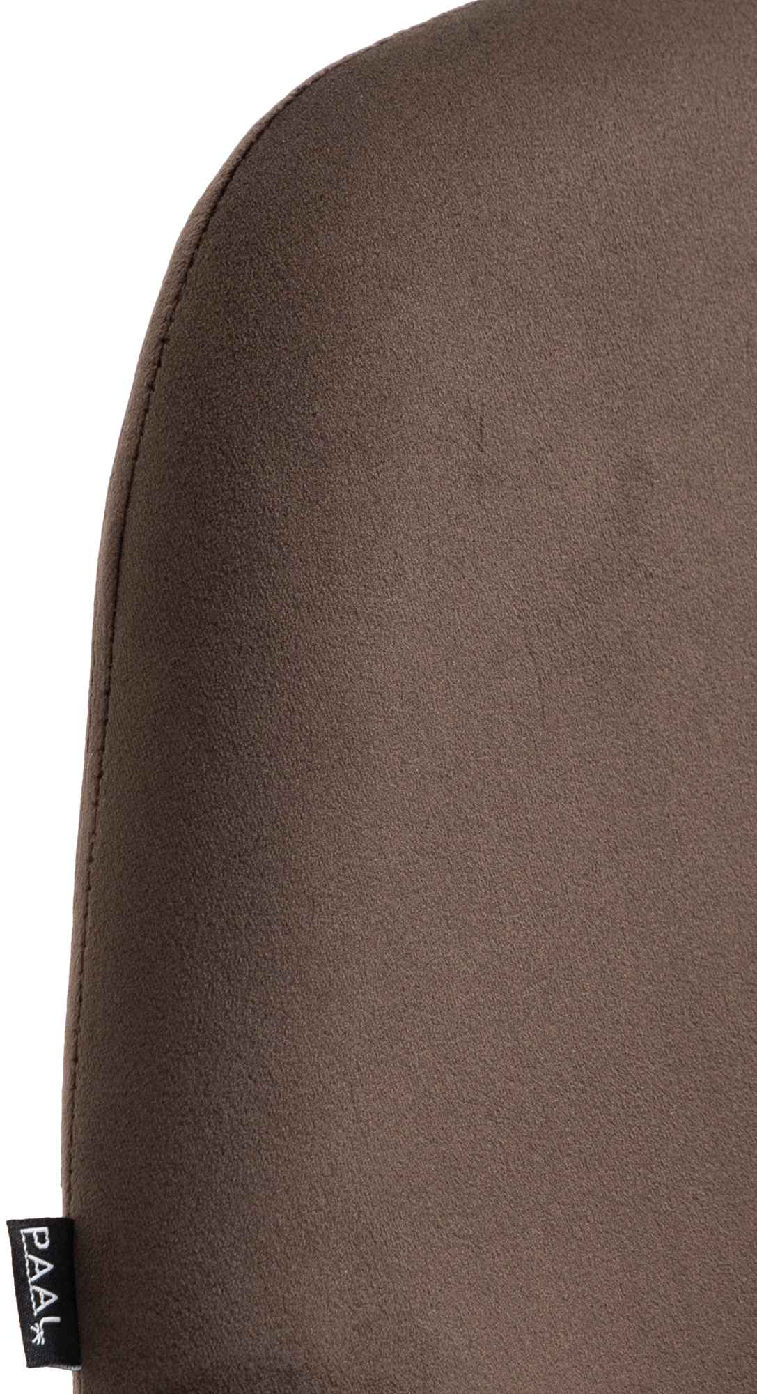 Barkruk Braga goud fluweel bruin braun