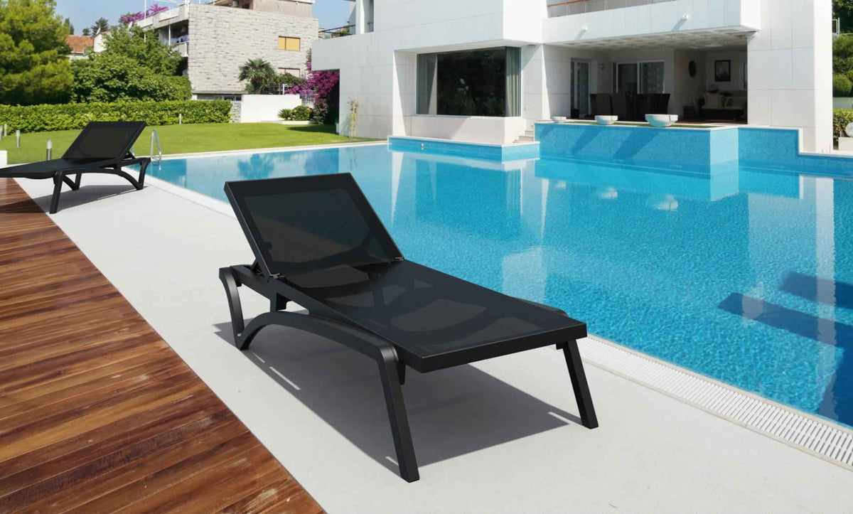SUN LOUNGER PACIFIC zwart schwarz