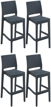 Set van 4 barkrukken Jamaica donkergrijs dunkelgrau