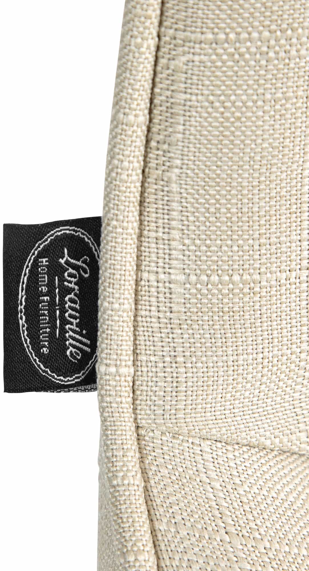 Set van 2 barkrukken Vonore stof creme,wit creme