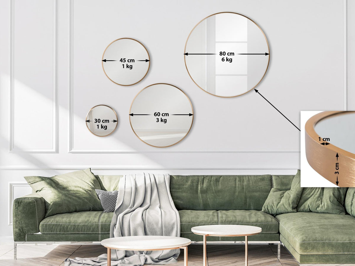 Wandspiegel Elsie XL gold matt
