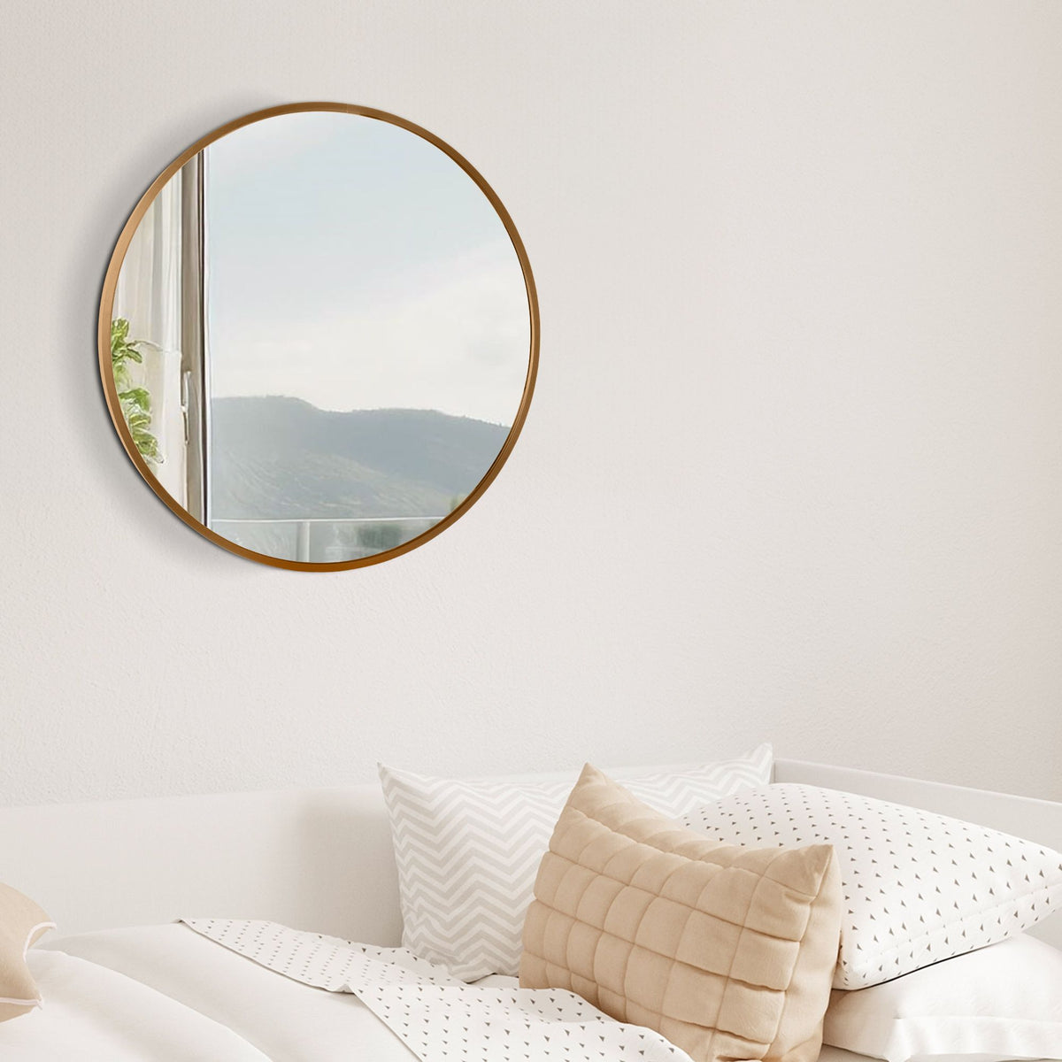 Wandspiegel Elsie M gold matt