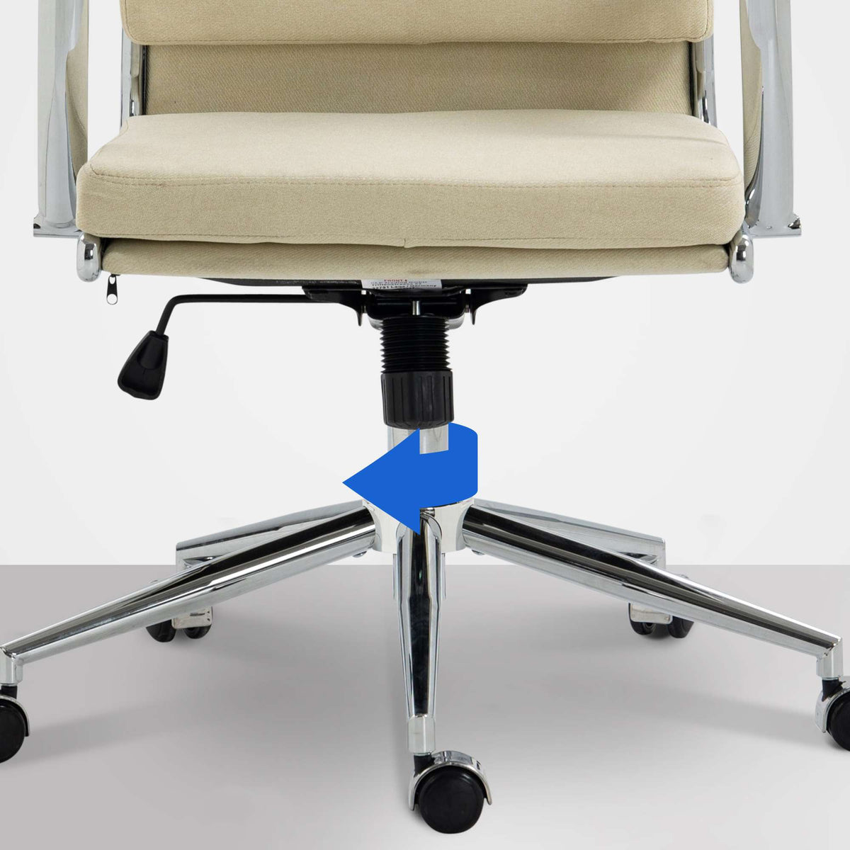 Bureaustoel Cleveland Stof,creme creme