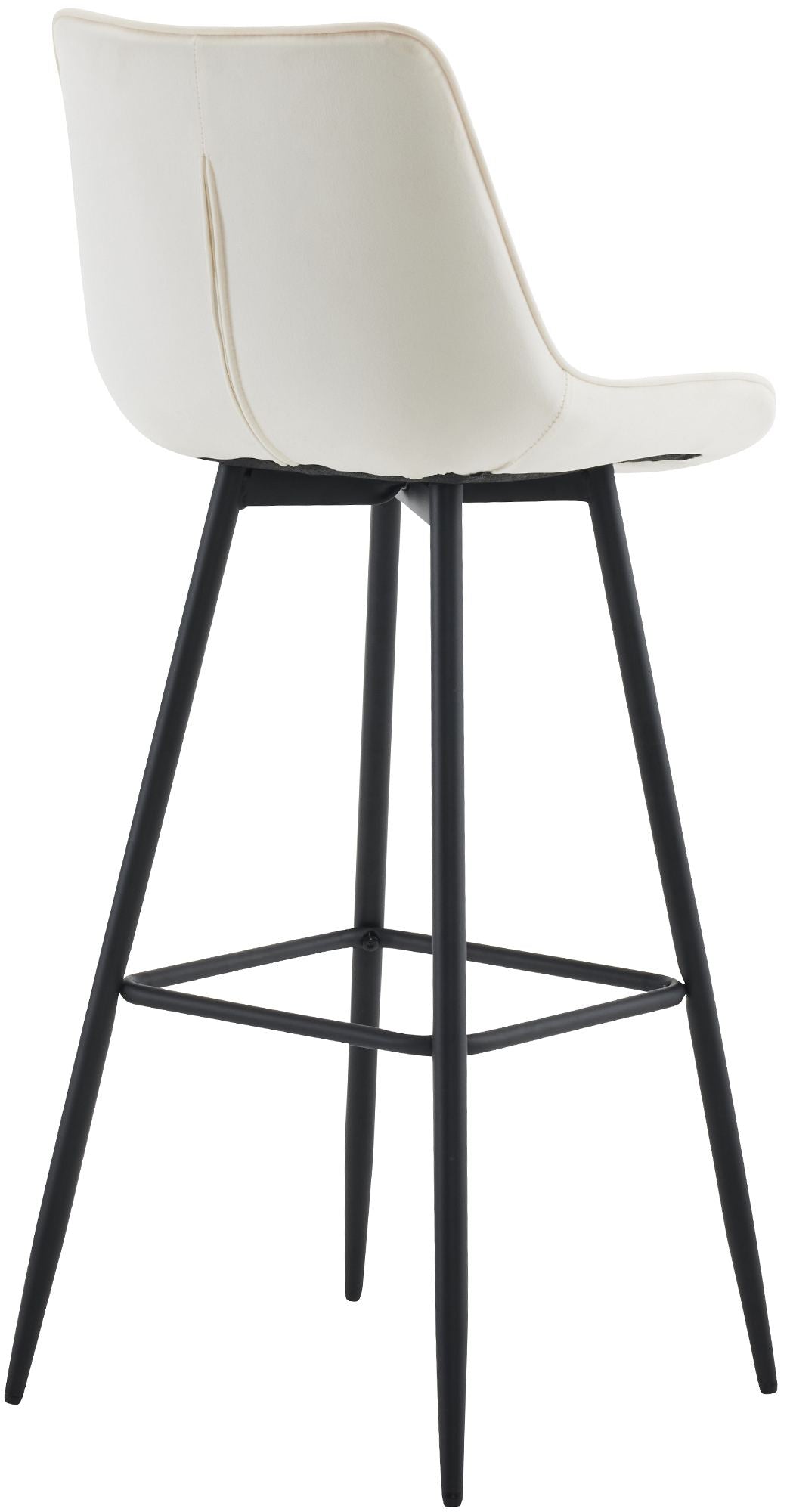 Set van 2 barkrukken Dartford creme,Fluweel creme