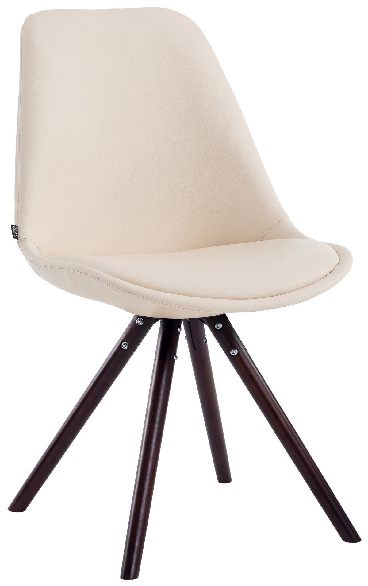 Eetkamerstoel Laval Rond cappuccino,creme creme