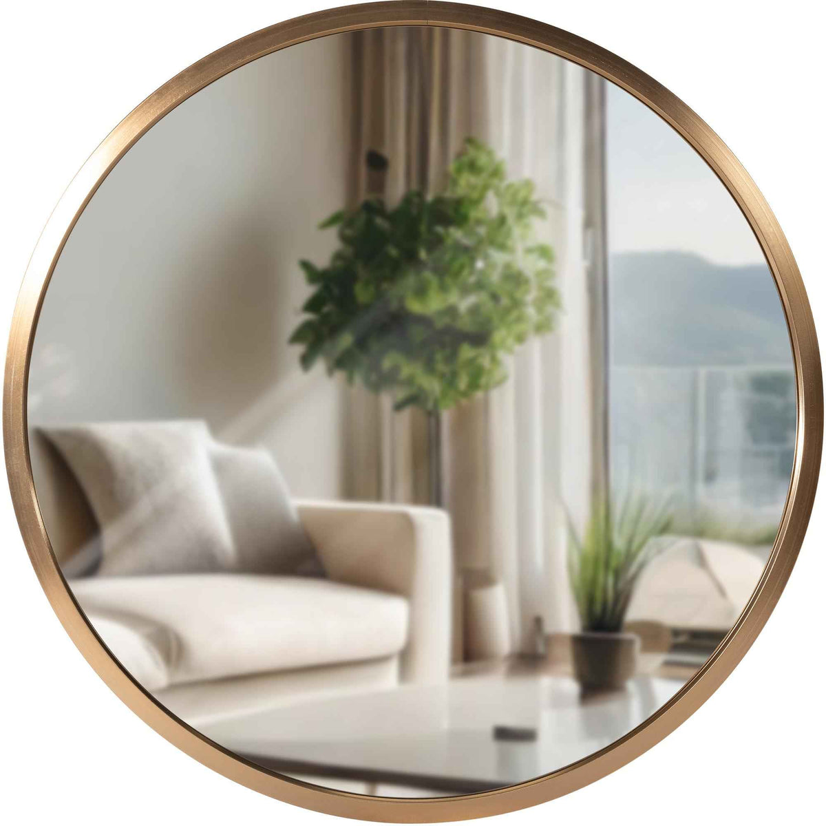 Wandspiegel Elsie S gold matt