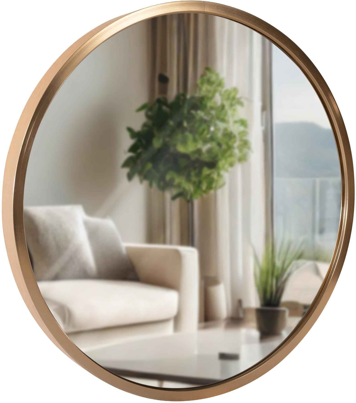 Wandspiegel Elsie S gold matt