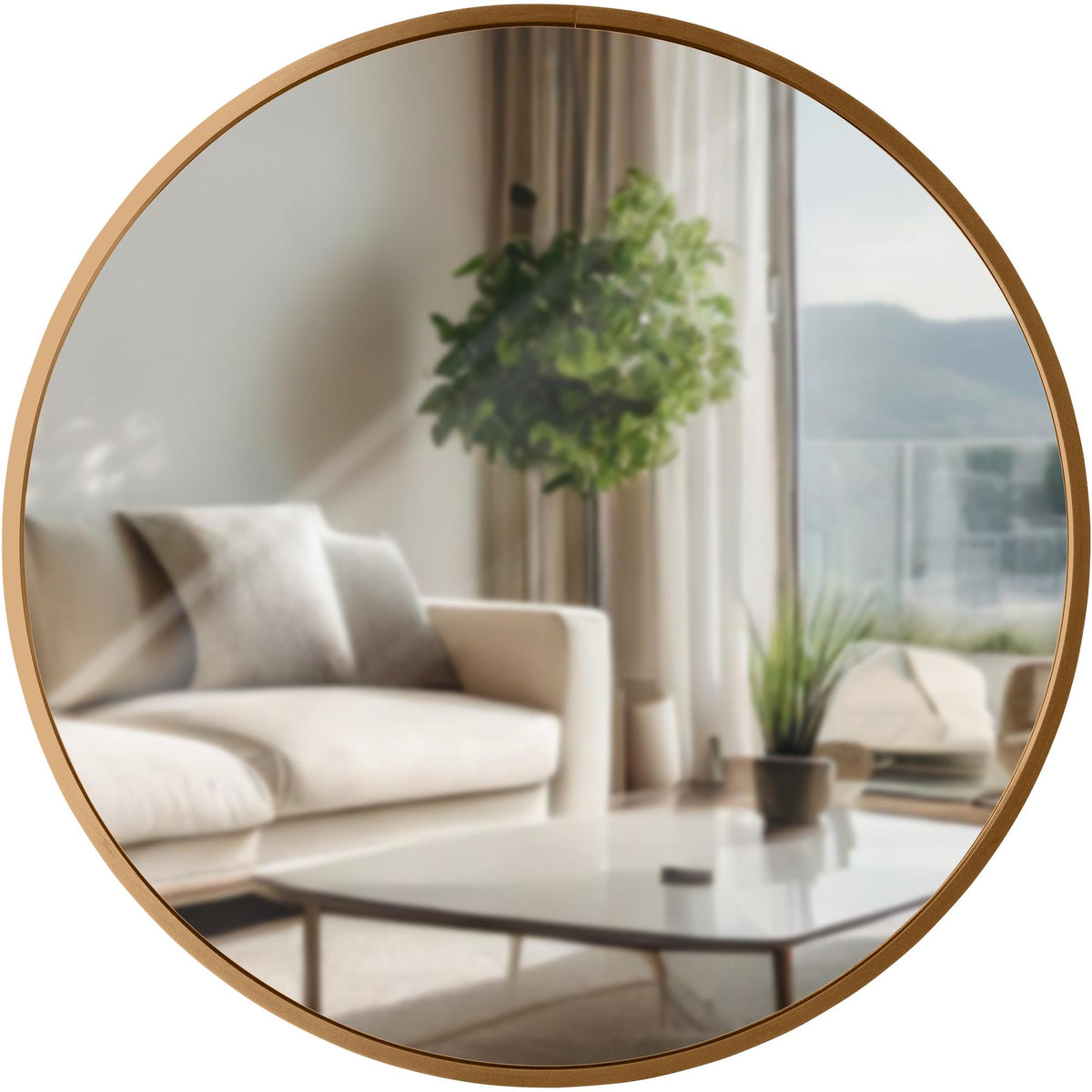 Wandspiegel Elsie M gold matt