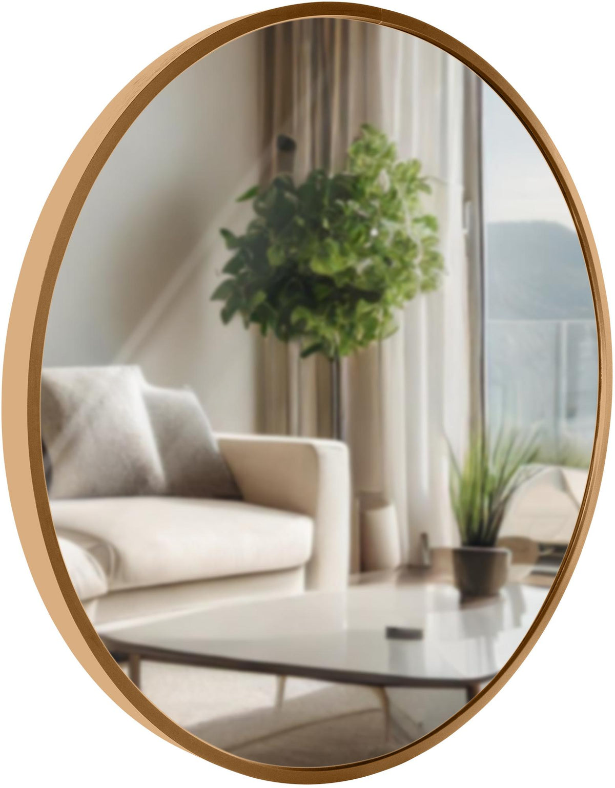 Wandspiegel Elsie M gold matt