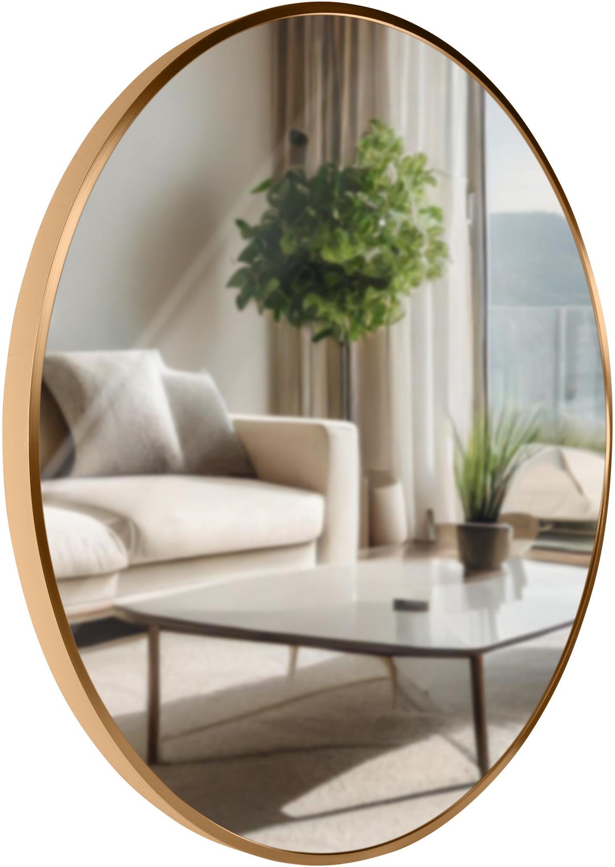 Wandspiegel Elsie L gold matt