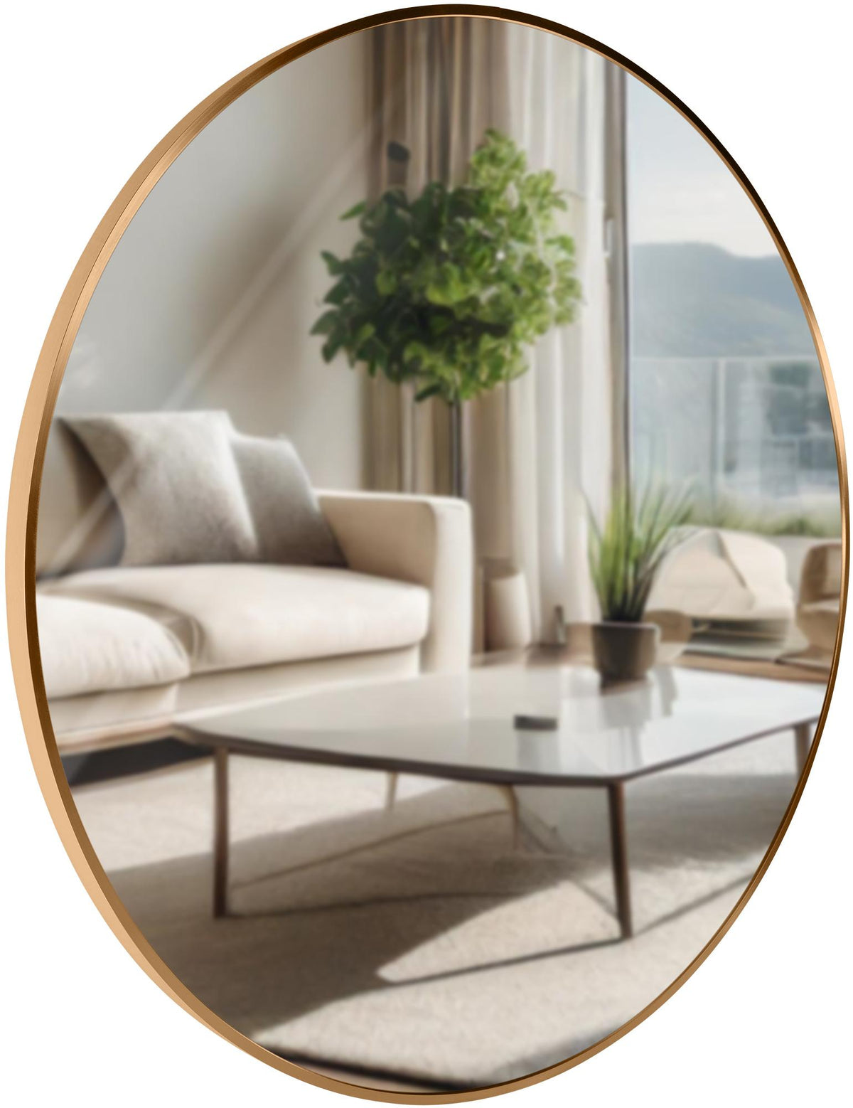 Wandspiegel Elsie XL gold matt
