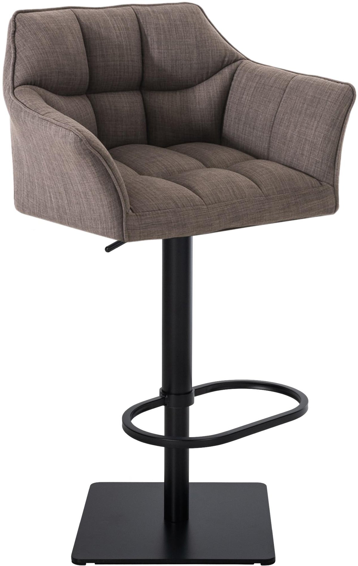 Barhocker Damaso B Stoff grau